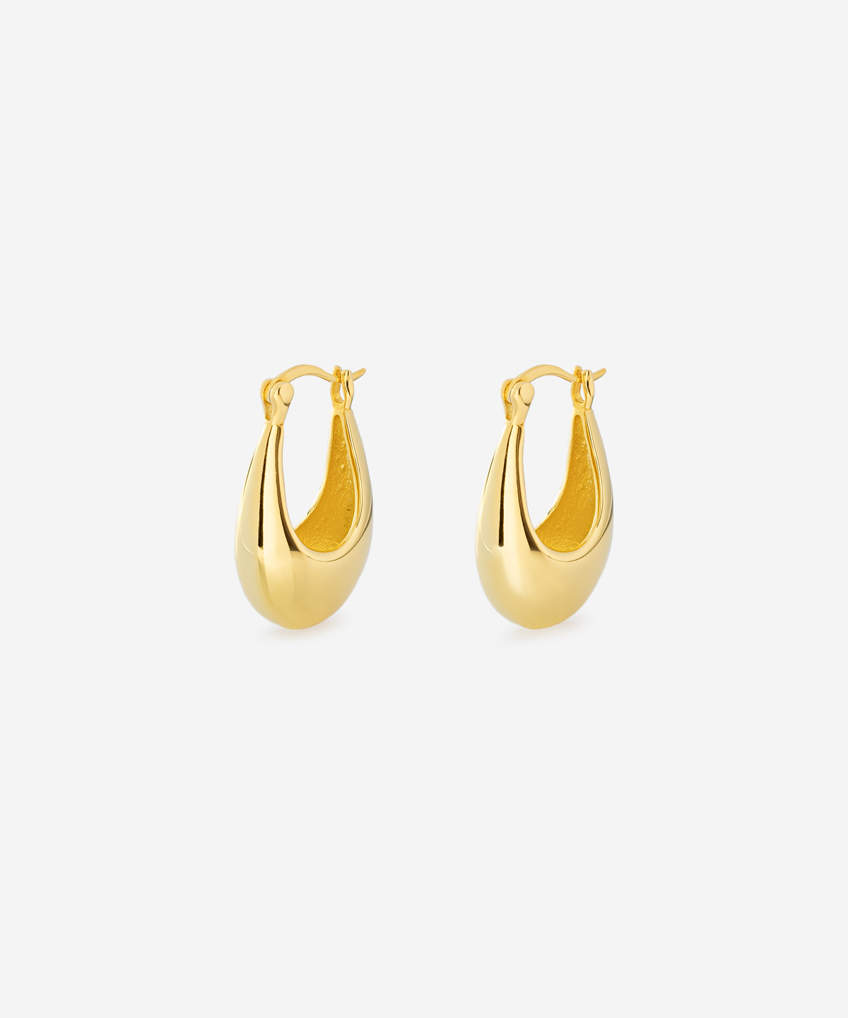 Droplet Hoop earrings gold