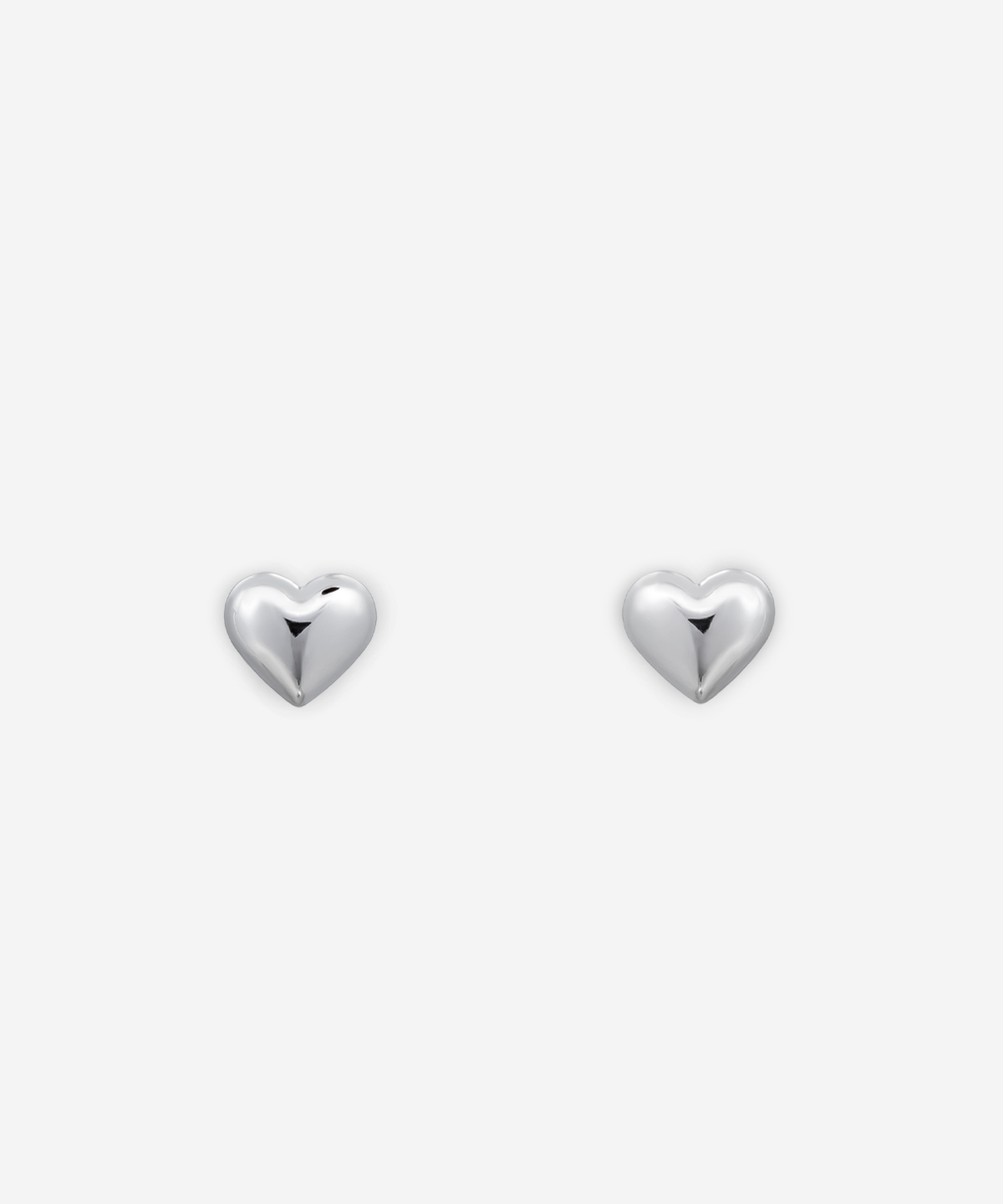 Amore studs midi silver earrings